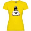 camiseta de fugitiva con tu foto sin fondo para despedida de soltera amarillo con impresión vista 1