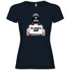 camiseta de fugitiva con tu foto sin fondo para despedida de soltera azul marino con impresión vista 1