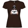 camiseta de fugitiva con tu foto sin fondo para despedida de soltera chocolate con impresión vista 1