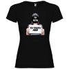 camiseta de fugitiva con tu foto sin fondo para despedida de soltera negro con impresión vista 1