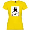 Camisetas despedida mujer para fiestas de despedida con diseño de fugitiva 100% algodón amarillo para personalizar vista 1