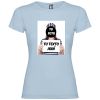 Camisetas despedida mujer para fiestas de despedida con diseño de fugitiva 100% algodón celeste para personalizar vista 1