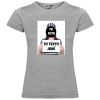 Camisetas despedida mujer para fiestas de despedida con diseño de fugitiva 100% algodón gris vigoré para personalizar vista 1