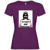 Camisetas despedida mujer para fiestas de despedida con diseño de fugitiva 100% algodón púrpura para personalizar vista 1