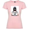 Camisetas despedida mujer para fiestas de despedida con diseño de fugitiva 100% algodón rosa claro para personalizar vista 1