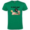 Camisetas despedida hombre para fiestas con diseño de muñeca hinchable troquelado 100% algodón verde vista 1