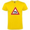 Camisetas despedida hombre de despedida 100% algodón amarillo con impresión vista 1