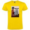 Camisetas despedida hombre de manga corta torero 100% algodón amarillo vista 1