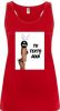 Camisetas despedida mujer de tirantes de despedida en color 100% algodón rojo para personalizar vista 1