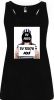 Camisetas despedida mujer de tirantes de despedida para mujer en color diseño fugitiva 100% algodón negro vista 1