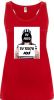 Camisetas despedida mujer de tirantes de despedida para mujer en color diseño fugitiva 100% algodón rojo vista 1