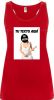 Camisetas despedida mujer de tirantes para despedida con diseño de novia con bate 100% algodón rojo para personalizar vista 1