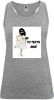 Camisetas despedida mujer de tirantes de despedida en color con diseño de novia corriendo 100% algodón gris vigoré con impresión vista 1