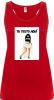 Camisetas despedida mujer de tirantes de despedida con foto de novia en zapatillas 100% algodón rojo para personalizar vista 1