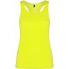 Camisetas técnicas roly shura mujer de poliéster amarillo fluor vista 1