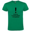 Camisetas despedida hombre de despedida en color 100% algodón verde vista 1