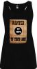 Camisetas despedida mujer de tirantes de despedida diseño wanted 100% algodón negro con impresión vista 1